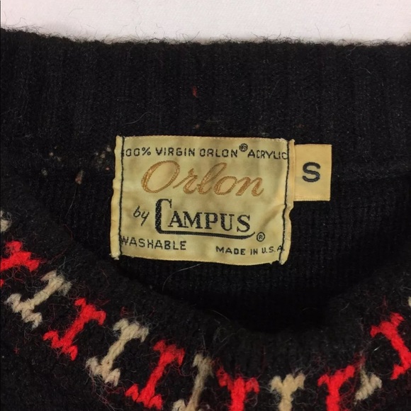 Campus Vintage Fair Isle Crewneck Sweater - Picture 2 of 4
